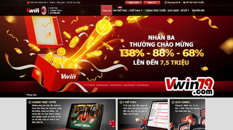 Cá cược trực tuyến Vwin cực hot