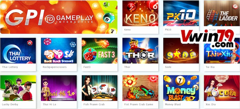 Đa dạng game hit tại nhà cái Vwin