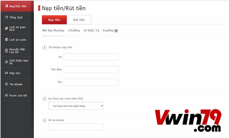 Nạp tiền Vwin siêu nhanh chóng